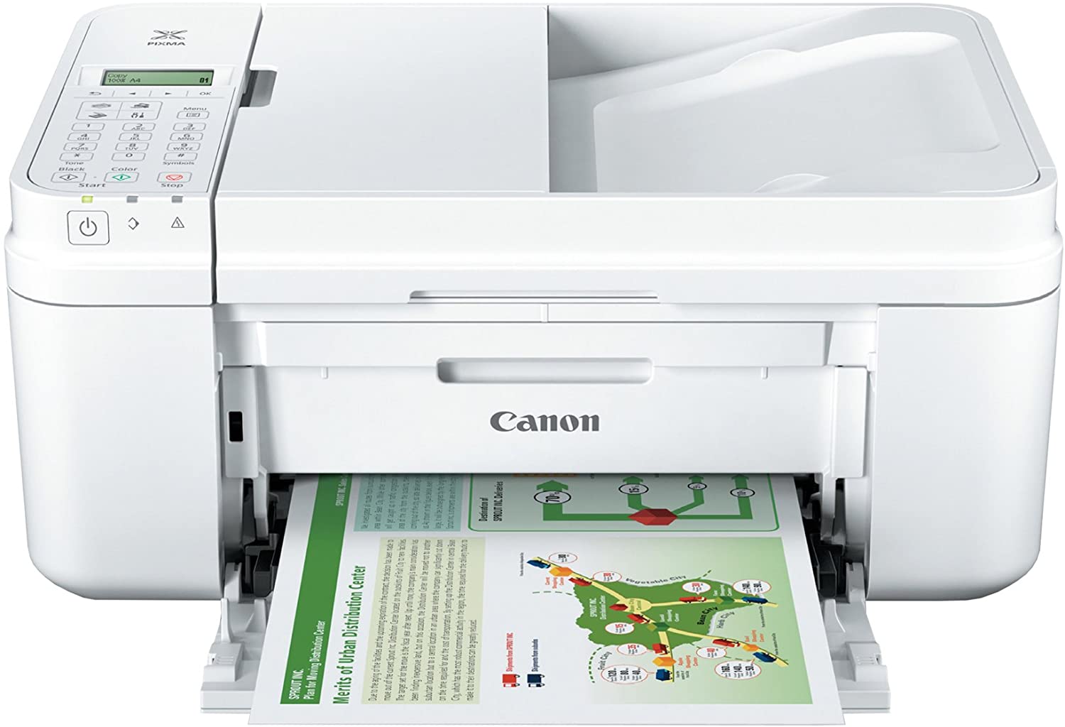 Canon PIXMA MX492, Wireless All-In-One Small Printer with Mobile or Tablet Printing, White